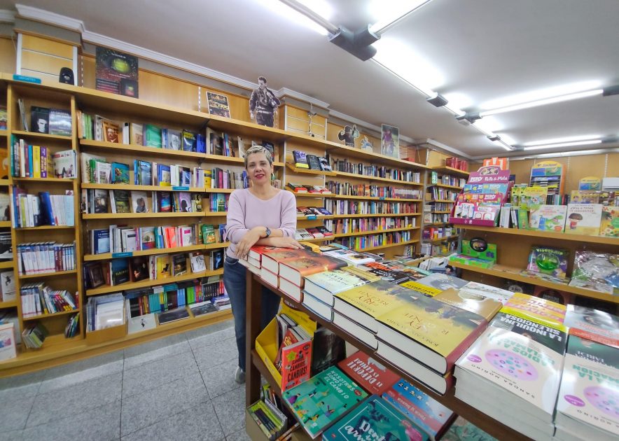 Inmaculada Brito, en la Librería Fajardo