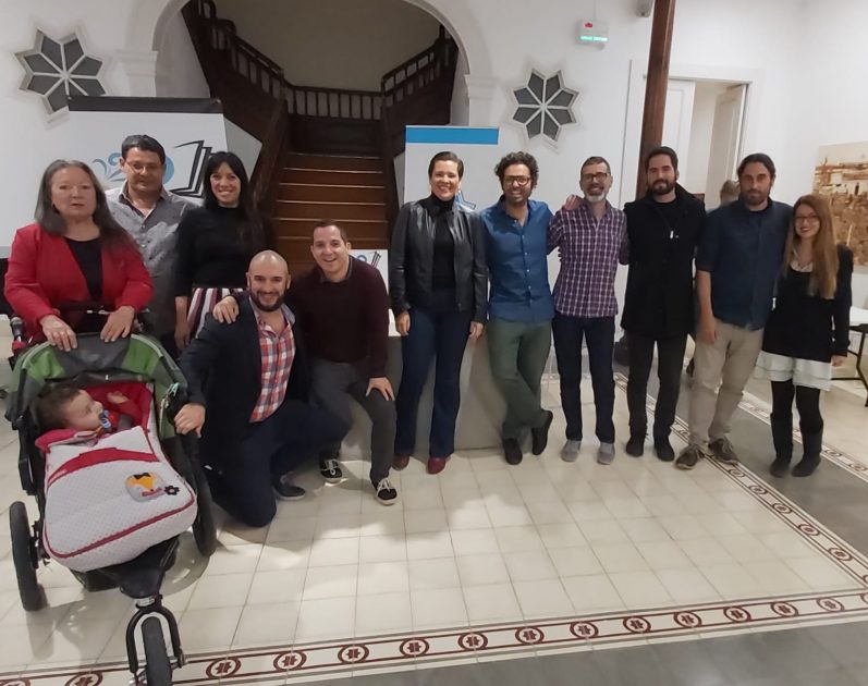 Presentación de la asociación Isla Literaria, en enero de 2020