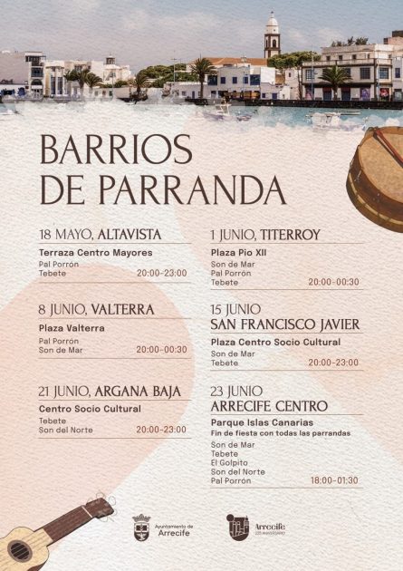 Arrecife lanza ‘Barrios de Parranda’