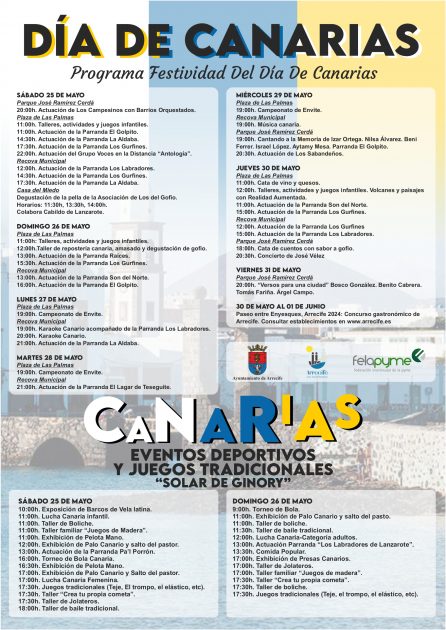 Día de Canarias Arrecife 2024: Programa Completo