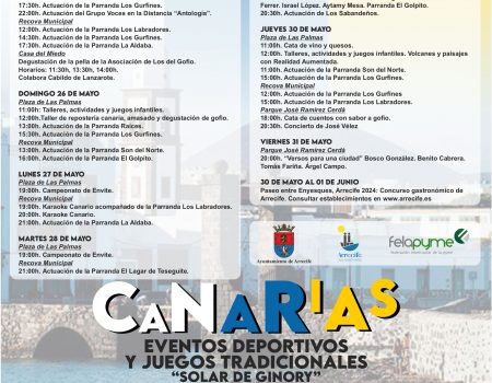Día de Canarias Arrecife 2024: Programa Completo