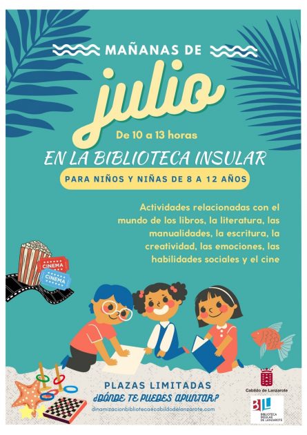 Actividades infantiles durante el verano Biblioteca Insular Lanzarote