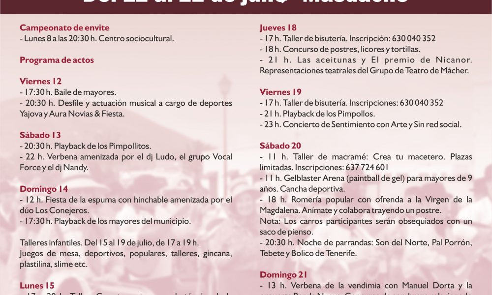 Fiestas de Femés 2024