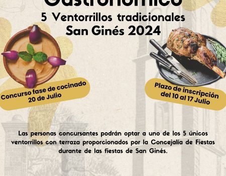 Concurso Gastronómico Fiestas de San Ginés 2024