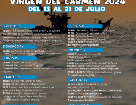 Fiestas de La Virgen del Carmen en Tinajo