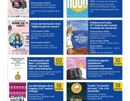 Agenda de Octubre de Arrecife