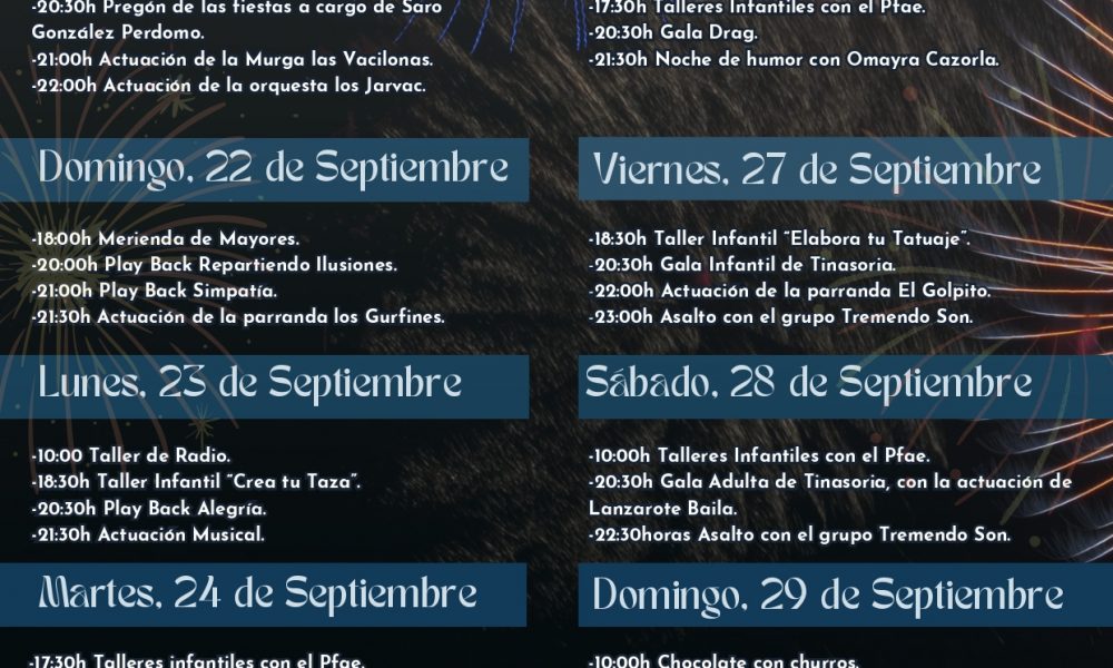 Arrancan las Fiestas de Tinasoria 2024 en honor a San Genaro