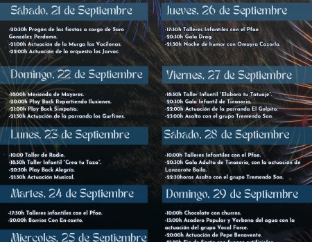 Arrancan las Fiestas de Tinasoria 2024 en honor a San Genaro