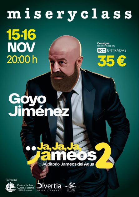 El humorista Goyo Jiménez actuará en Jameos