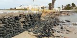 Recuperación del muro de Pedro Barba, en La Graciosa
