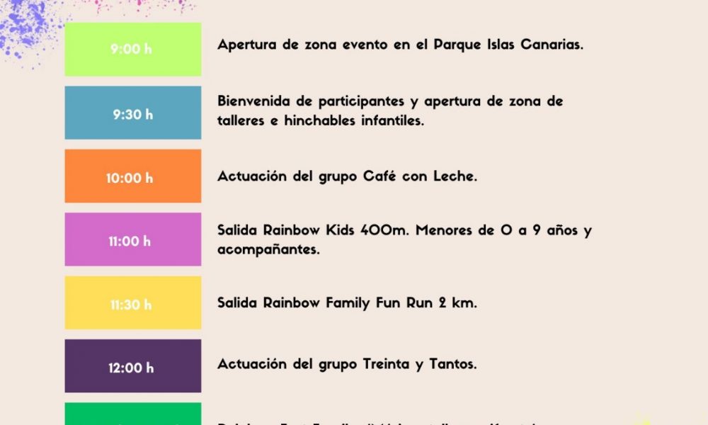 Carrera solidaria Rainbow Family en Arrecife