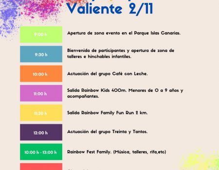 Carrera solidaria Rainbow Family en Arrecife