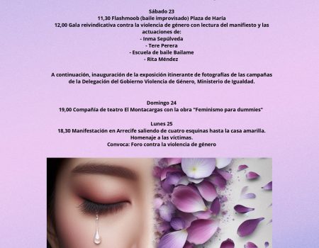 Haría se suma al 25N con una amplia agenda de actividades