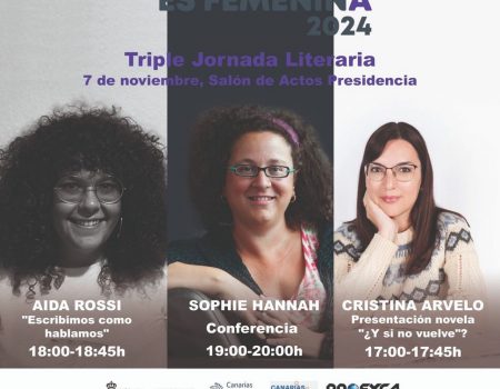 Jornada Literaria con Cristina Arvelo, Aida Gónzález Rossi y Sophie Hannah
