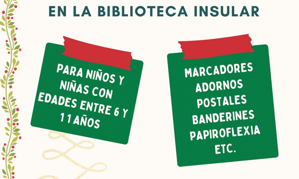Talleres y Manualidades en la Biblioteca Insular