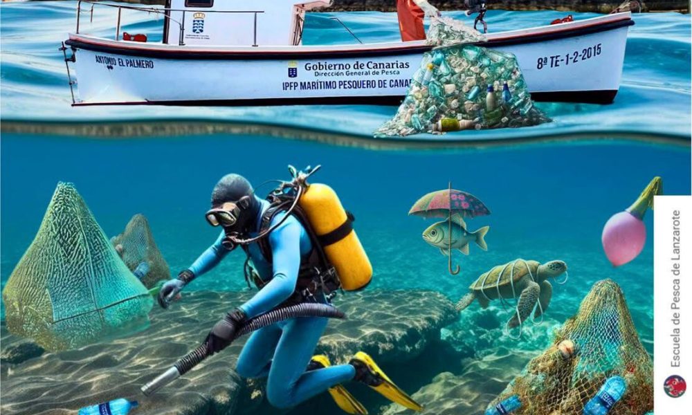 Jornada de limpieza submarina en Lanzarote