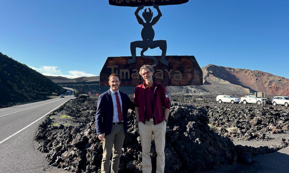 Mariano Zapata visita el Parque Nacional de Timanfaya