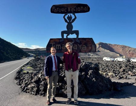 Mariano Zapata visita el Parque Nacional de Timanfaya