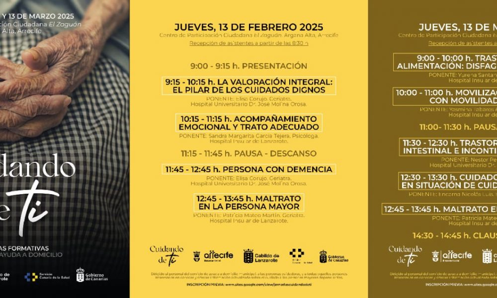 II Jornada Formativa "Cuidando de ti" Arrecife