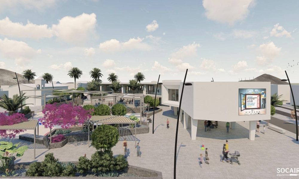 Aparcamiento subterráneo y plaza Santa Elena en Playa Honda