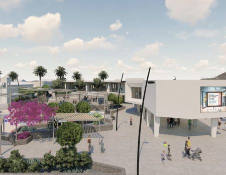 Aparcamiento subterráneo y plaza Santa Elena en Playa Honda