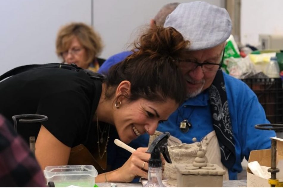 Rut Cavero, durante uno de sus talleres.