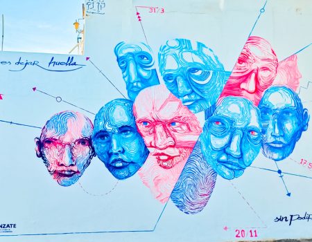 Nuevo mural que la Asociación Lánzate en Arrecife
