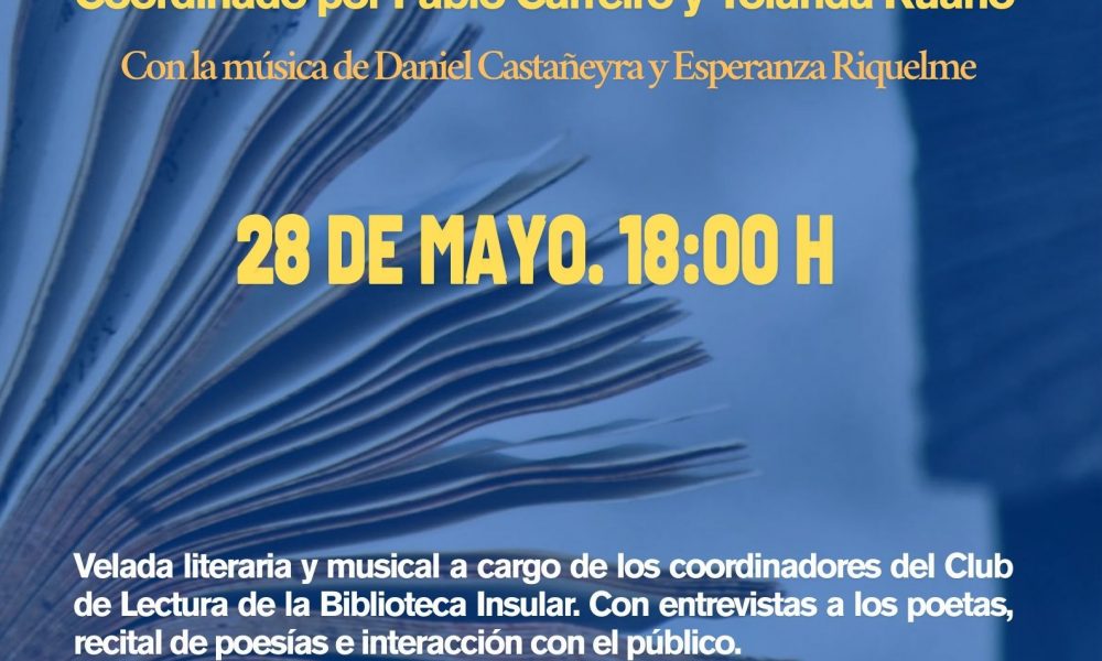 Café de Escritores, une poesía, música e identidad canaria en la Biblioteca Insular