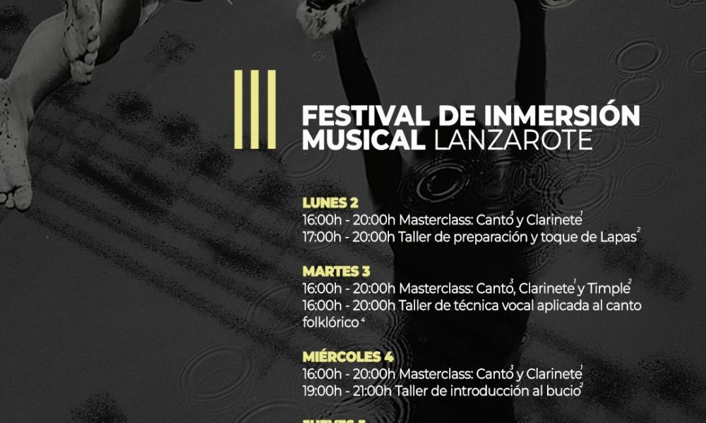 El Festival de Inmersión Musical Lanzarote regresa a Teguise