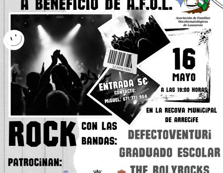 Concierto de Rock Solidario a beneficio de AFOL