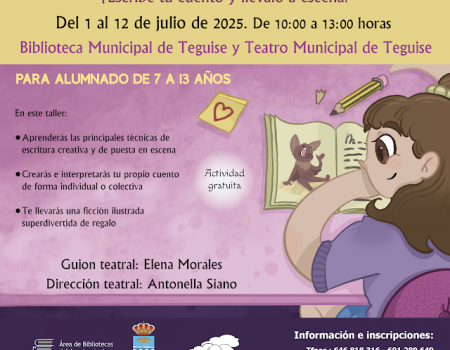 Campamento gratuito de escritura y teatro en Teguise