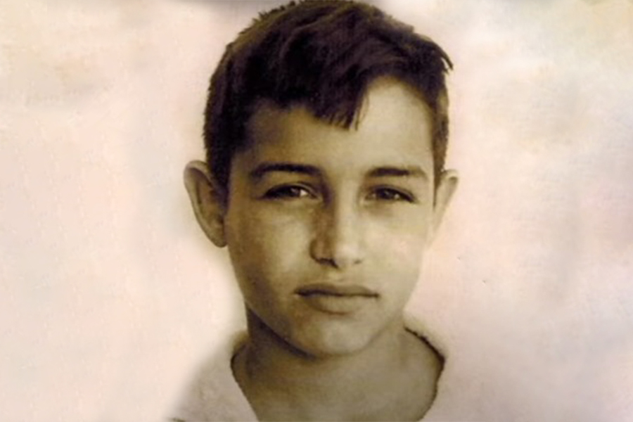 Félix Hormiga en su infancia