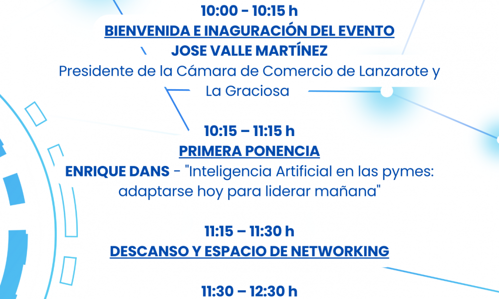 Enrique Dans y Julián Isla protagonizan en Lanzarote el foro “Digitalizar tu pyme para liderar el cambio”
