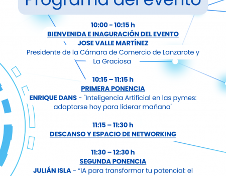 Enrique Dans y Julián Isla protagonizan en Lanzarote el foro “Digitalizar tu pyme para liderar el cambio”