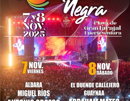 Festival Arena Negra el 7 y 8 de noviembre con Antonio Orozco, Abraham Mateo, Lucho RK, Miguel Ríos y otros grandes artistas