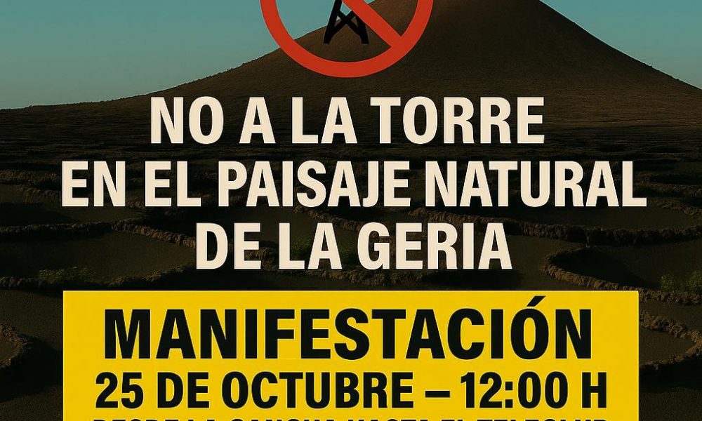 Antena de telecomunicaciones en Masdache un atentado contra el medio ambiente y un peligro para la salud en Lanzarote.