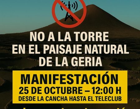 Antena de telecomunicaciones en Masdache un atentado contra el medio ambiente y un peligro para la salud en Lanzarote.