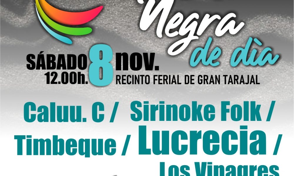 Cuenta atrás para el Festival Arena Negra 2025. Programación de día. El Festival Arena Negra en Gran Tarajal, los días 7 y 8 de noviembre