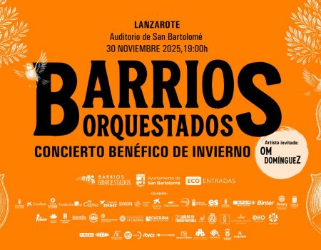 San Bartolomé celebra un concierto benéfico el 30 de noviembre una cita solidaria protagonizada con Barrios Orquestados