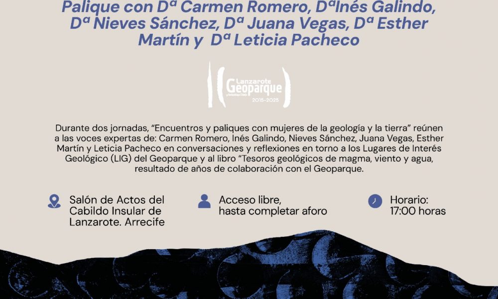 Jornadas de magma, viento y agua. Geoparque Lanzarote reúne a mujeres expertas en geología y patrimonio natural