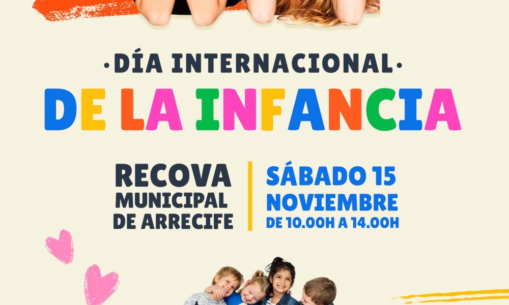Día Internacional de la Infancia en La Recova Municipal, sábado 15 de noviembre de 10:00 a 14:00 h con títeres, muñecos gigantes, pintacaras