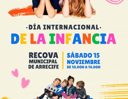 Día Internacional de la Infancia en La Recova Municipal, sábado 15 de noviembre de 10:00 a 14:00 h con títeres, muñecos gigantes, pintacaras