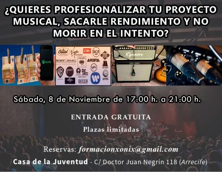 La Casa de la Juventud de Arrecife inicia un ciclo de formación musical
