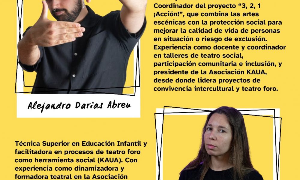 Taller de Teatro Foro “¿Y AHORA QUÉ?”, en Arrecife, del 17 al 21 de noviembre, en la Casa de la Juventud de Arrecife, de 16:00 a 20:30 horas