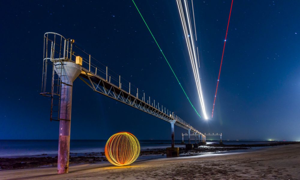 Rosa García gana un premio internacional de lightpainting con una obra creada en Lanzarote