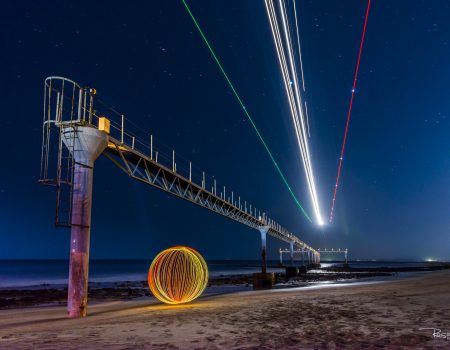 Rosa García gana un premio internacional de lightpainting con una obra creada en Lanzarote