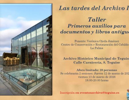 Taller de primeros auxilios para documentos y libros antiguos