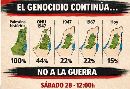 Lanzarote conmemora el Día de la Tierra Palestina. La manifestación es el sábado 28 de marzo a las 12:00 h frente a la UNED.