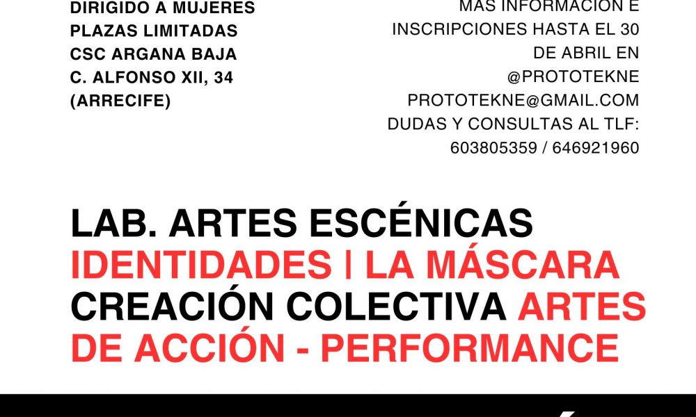Laboratorio de Artes Escénicas en Arrecife: “Identidades | Máscaras”, un proyecto de creación y empoderamiento femenino