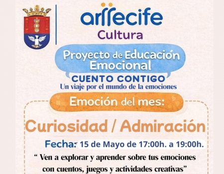 Cultura Arrecife impulsa una nueva sesión de “Cuento Contigo”, viernes 15 de mayo en la Biblioteca Municipal del Centro Cívico de Arrecife,
